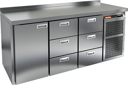 Стол с охлаждающим шкафом Hicold Sn 133 Br2 Tn