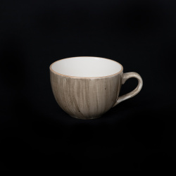 Чашка кофейная 95 мл серо-коричневая Corone Natura