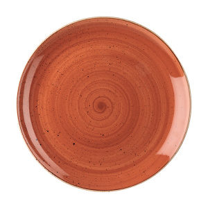 Тарелка мелкая 32,4СМ, без борта, Stonecast, цвет Spiced Orange Ssosev121