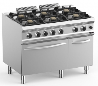 Плита газовая Apach Glrrg117Fgp Xl 6 конфорочная 700 серии