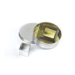 Купить набор резаков "квадрат" 6шт. (от 30 до 65мм h20мм), нерж.сталь stp59 – цена от завода, доставка до двери | RuOborudovanie.ru