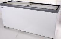 Ларь морозильный Снеж МЛП-700 серый со стеклянной крышкой