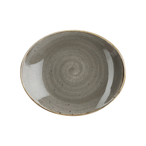 Блюдо овальное 19,2СМ, без борта, Stonecast, цвет Peppercorn Grey Spgsop71