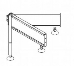 Опора Shelving 50 торц. Комплект с ножками