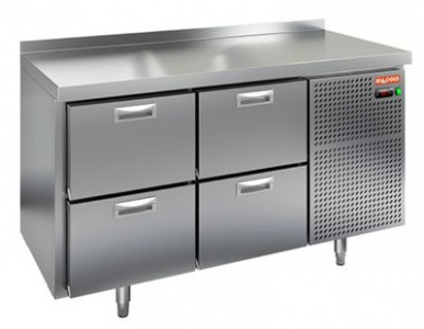 Стол охлаждаемый Hicold GN 22/TN (-2+10), 4 ящ, 1390х700х850