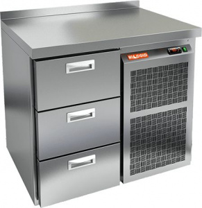 Стол с охлаждающим шкафом Hicold Gn 3 Br2 Tn