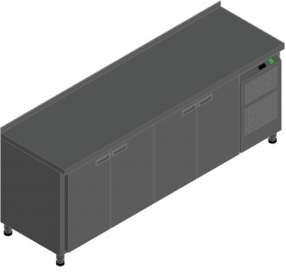 Стол с охлаждающим шкафом Hicold Gn 1111 Br3 Tn