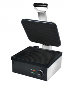 Гриль пресс Kocateq GH811maxiNW односекционный с верхней и нижней ребристой пластиной 