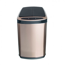 Ведро для мусора сенсорное, прямоугольное, створки, внутр ведро, FoodAtlas JAH-5211, 20 л (золотой)