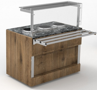 Мармит первых блюд Челябторгтехника RM12DS(5) Capital длиной 1105 мм с электросупницами