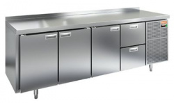Купить стол охлаждаемый hicold sn 1112/tn (-2+10), 3 двери, 2 ящ, 2280х600х850 – цена от завода, доставка до двери | RuOborudovanie.ru