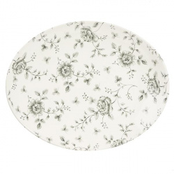Блюдо овальное 31,7Х25,5СМ, без борта, Vintage Prints, цвет Grey Rose Chintz Rcgop121 – купить в RuOborudovanie.ru с доставкой до двери Купить блюдо овальное 31,7х25,5см, без борта, vintage prints, цвет grey rose chintz rcgop121 – цена от завода, доставка до двери | RuOborudovanie.ru