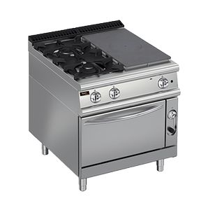 Плита газовая Apach Chef Line Lrstg89R2Sxfg со сплошной поверхностью 900 серии 