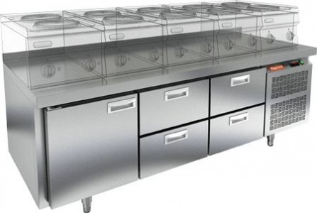 Стол с охлаждающим шкафом Hicold Sn 122/Tn Lt