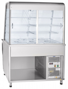 Прилавок-витрина холодильный Abat ПВВ(Н)-70Т-С-НШ арт.21000001428