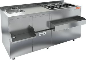 Барная станция Hicold НБМКС-15/6БПК с бортом