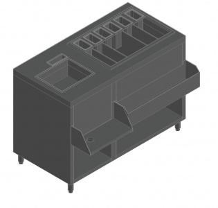 Барная станция Hicold НБМКС-12/6ПК без ящиков