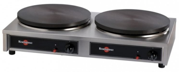 Блинница газовая двухконфорочная 40 см Krampouz CGCIF4
