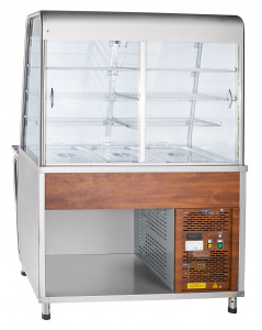 Прилавок-витрина холодильный Abat ПВВ(Н)-70Т-С-НШ арт.21000001428