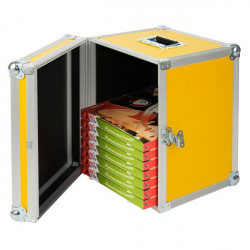 Ящик для перевозки пиццы 35х35см H48см, алюминий, пластик 712/35LC