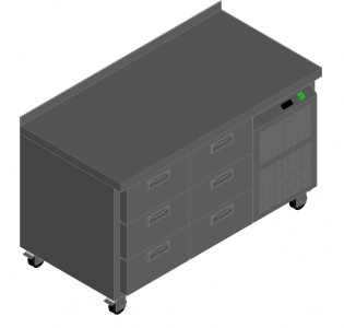 Стол с охлаждающим шкафом Hicold Gn33/Tn м