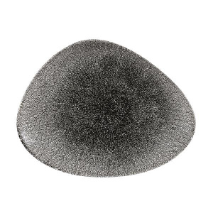 Блюдо треугольное Chefs 26Х20СМ, без борта, цвет Raku Quartz Black, Studio Prints Rkbqtc261