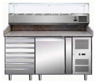 Стол для пиццы Koreco SPZ1610TN (+5/+10) гранит.столеш.1дв, 7ящ. – купить в Нижнем Новгороде по цене завода