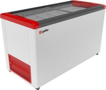 Ларь морозильный Frostor Gellar FG500C прямое стекло красный – купить в Нижнем Новгороде по цене завода
