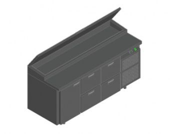 Стол для пиццы Hicold Pz1-122Gn (1/3H) – купить в Нижнем Новгороде по цене завода