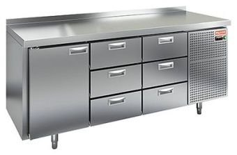 Стол охлаждаемый Hicold GN 133/TN (-2+10), 1 дверь, 6 ящиков, 1835х700х850 – купить в Нижнем Новгороде по цене завода