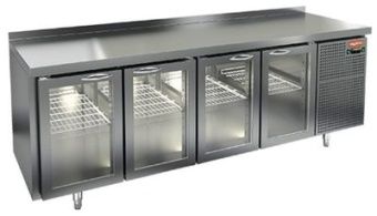Стол охлаждаемый Hicold SNG 1111 HT (+2+10), 4 стеклянные двери, 2280х600х850мм – купить в Нижнем Новгороде по цене завода