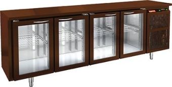 Стол охлаждаемый Hicold BNG 1111 HT BAR (+2+10), 4 стеклянные двери – купить в Нижнем Новгороде по цене завода
