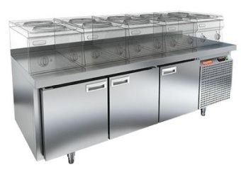 Стол охлаждаемый Hicold GN 111/TN LT под тепл.оборуд.(-2+10), 3 двери, 1835х700х675 – купить в Нижнем Новгороде по цене завода