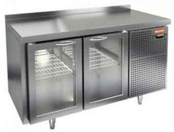Стол охлаждаемый Hicold GNG 11 HT (+2+10), 2 стеклянные двери, 1380х700х850 – купить в Нижнем Новгороде по цене завода