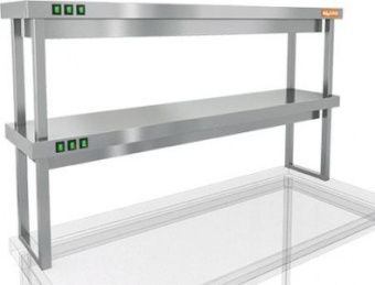 Полка тепловая Hicold TP2-14/4 двухъярусная настольная (1400х400х800мм) – купить в Нижнем Новгороде по цене завода