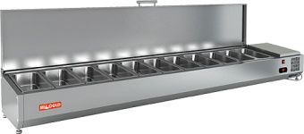 Витрина Vrtu 2280 для стола Hicold Pz3 – купить в Нижнем Новгороде по цене завода