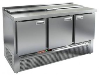 Стол для салатов Hicold SLE1-111SN (1/3) (+2+10), 3 двери, 1485х600х850мм, ниж.агрегата – купить в Нижнем Новгороде по цене завода