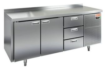 Стол охлаждаемый Hicold GN 113/BT (-10-18), 2 двери, 3 ящ, 1835х700х850 – купить в Нижнем Новгороде по цене завода