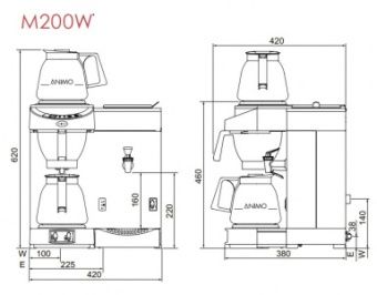 Кофеварка Animo M200W – купить в Нижнем Новгороде по цене завода