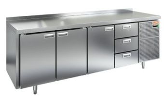 Стол охлаждаемый Hicold GN 1113/TN (-2+10), 3 двери, 3 ящ, 2280х700х850 – купить в Нижнем Новгороде по цене завода