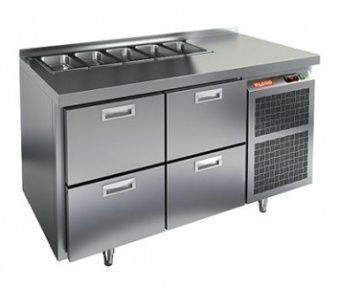 Стол для салатов Hicold Sl1-22gn (1/3) без крышки (+2+10),4 ящика, 1390х700х850мм – купить в Нижнем Новгороде по цене завода