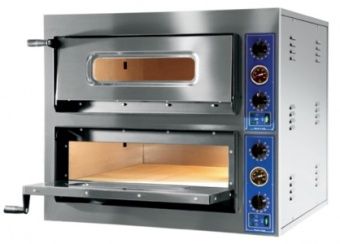 Печь для пиццы Xts F2/90 EA PS электрическая 2-камерная с подом 91,5х61см – купить в Нижнем Новгороде по цене завода
