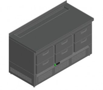 Стол для салатов Hicold Sle3-222Gn б/крышки (+2/+10) – купить в Нижнем Новгороде по цене завода