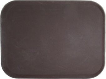 Поднос прорезиненный прямоугольный 460х360х30 мм коричневый [1418CT Brown] – купить в Нижнем Новгороде по цене завода