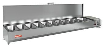 Витрина Vrtu 2360 для стола Hicold Pz4 – купить в Нижнем Новгороде по цене завода