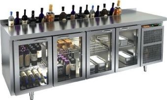 Стол с охлаждающим шкафом со стеклом Двер.Hicold Gng 1111 Ht V – купить в Нижнем Новгороде по цене завода