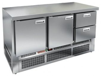 Стол охлаждаемый Hicold GNE 112/Tn О с охлаждающим шкафом (островной) – купить в Нижнем Новгороде по цене завода