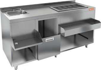 Барная станция Hicold НБМКС-16/6БПК с бортом без ящиков и вертушки – купить в Нижнем Новгороде по цене завода